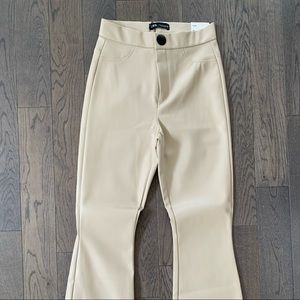 Leather Flare Pants